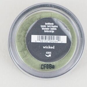 bareMinerals Wicked Eyeshadow Pigment Loose Powder Shimmer Green Eyeliner Makeup